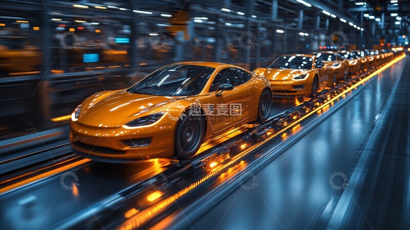 高清大图下载【趣麦麦图】机器人手臂工厂工作