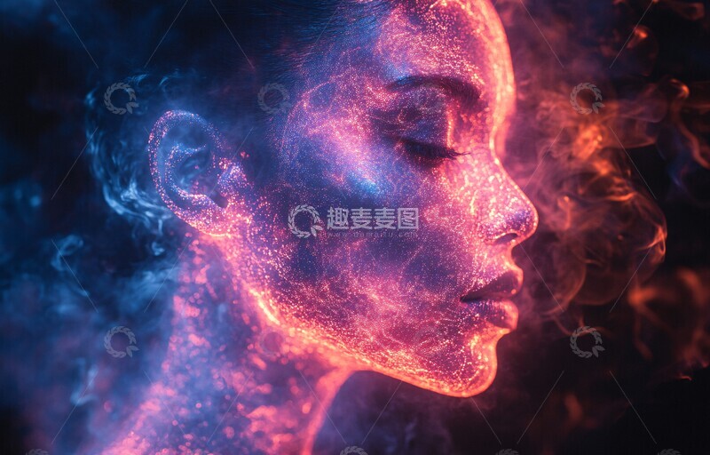 高清大图下载【趣麦麦图】机器人彩色头部