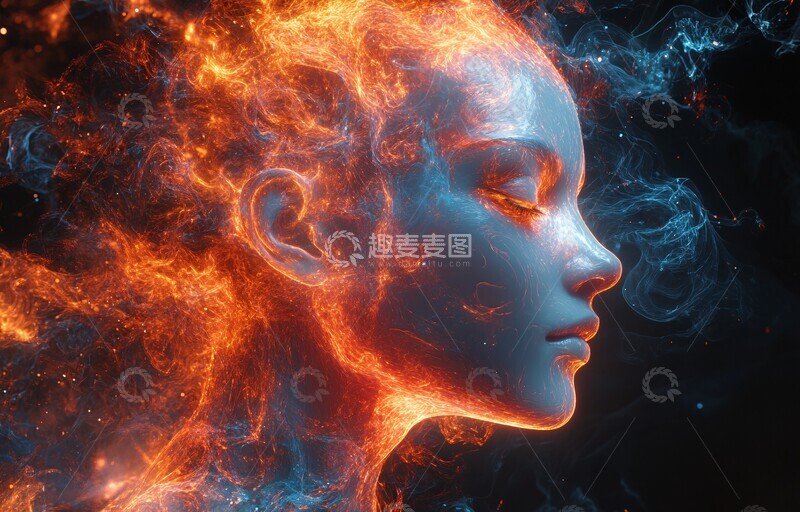 高清大图下载【趣麦麦图】机器人彩色头部1