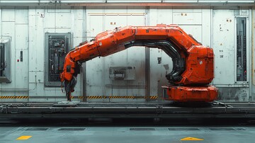 工厂传送带机械臂