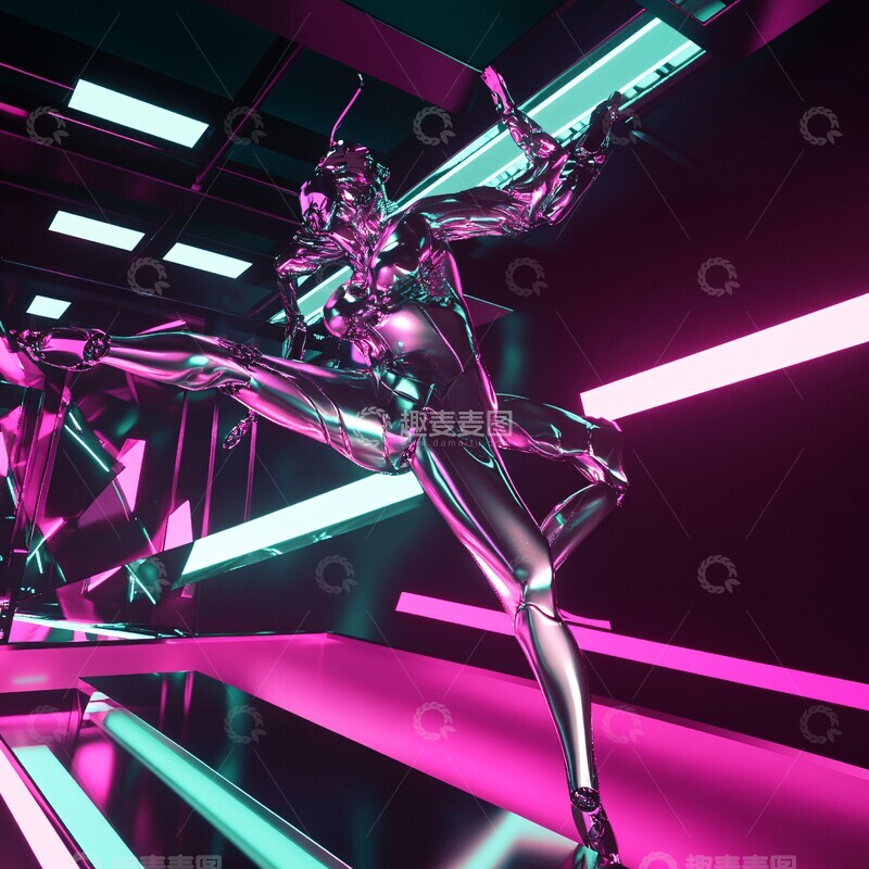 高清大图下载【趣麦麦图】未来舞者未来舞者变形1