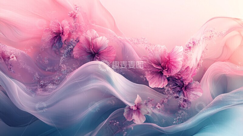 高清大图下载【趣麦麦图】梦幻抽象花卉3