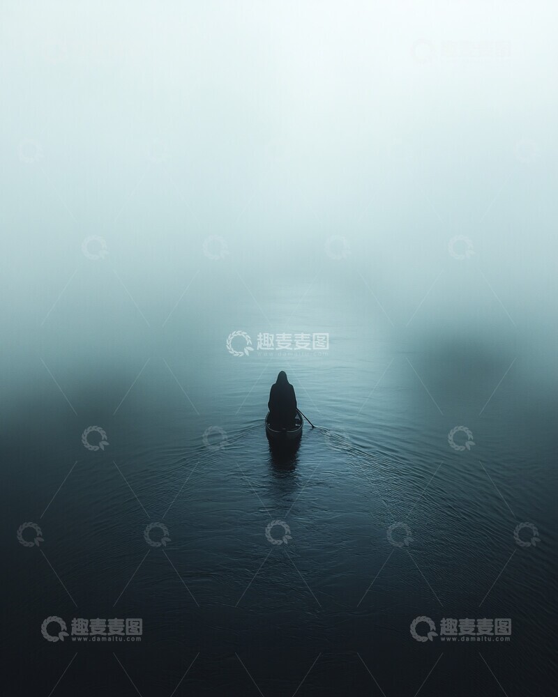 高清大图下载【趣麦麦图】黑沙海雾黑沙摄影空拍