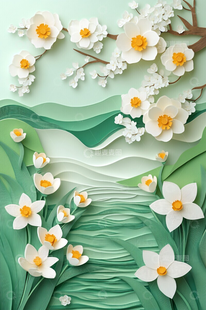 高清大图下载【趣麦麦图】春日花丛景观2