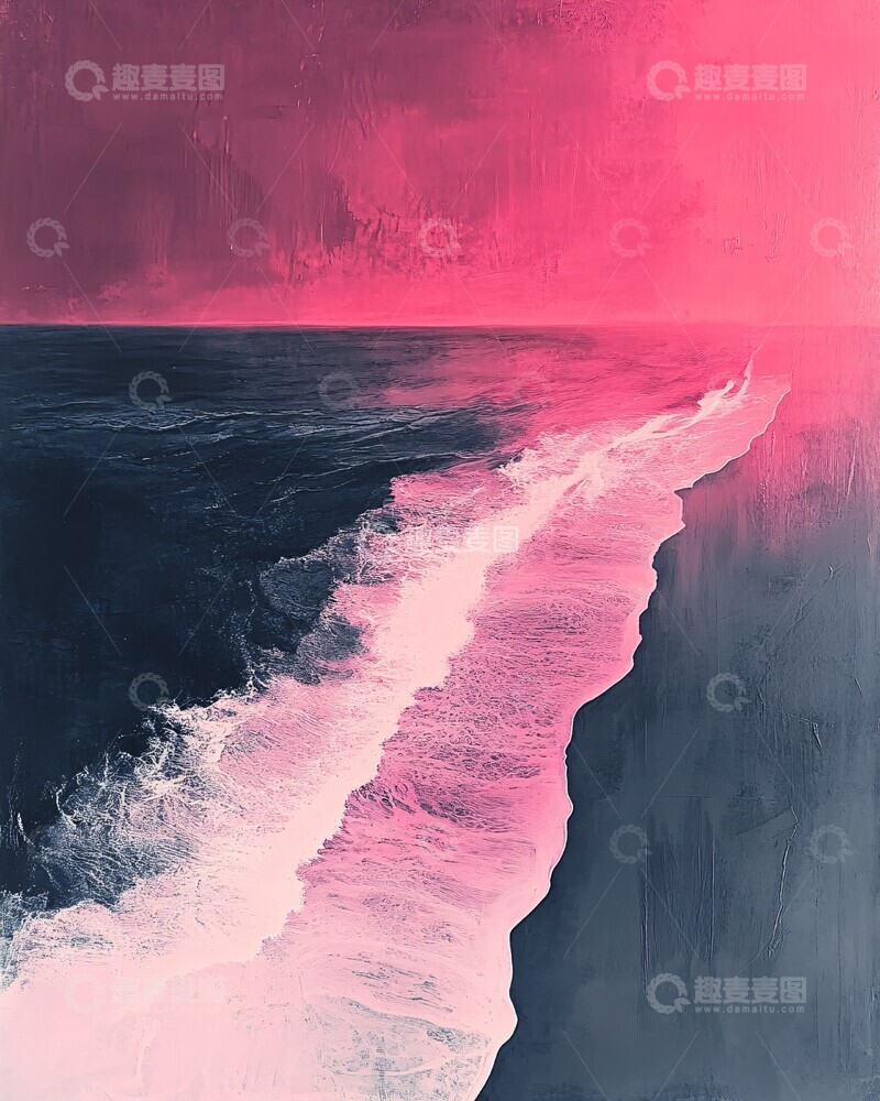 高清大图下载【趣麦麦图】灰滩粉极光极光色彩对比1
