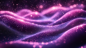 紫色粒子光波1