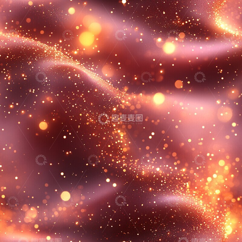 高清大图下载【趣麦麦图】金色星光粉色水波