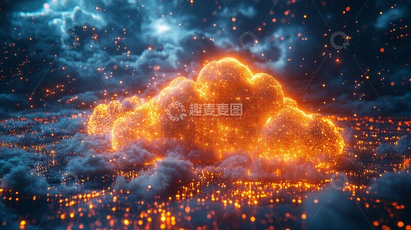 高清大图下载【趣麦麦图】云计算数据传输