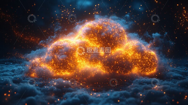 高清大图下载【趣麦麦图】云计算图标计算图标渲染