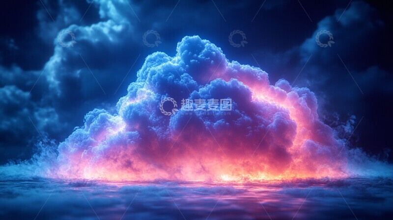 高清大图下载【趣麦麦图】云计算图标计算图标渲染2