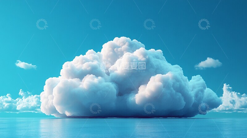 高清大图下载【趣麦麦图】云计算图标计算图标渲染1