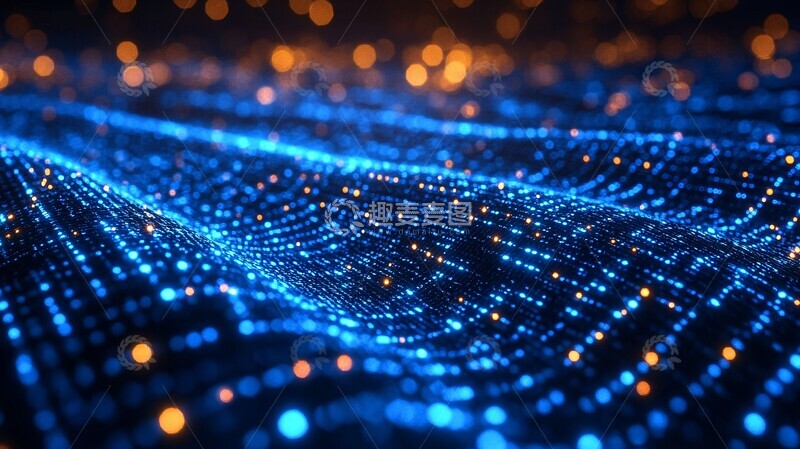 高清大图下载【趣麦麦图】蓝色数字数据2