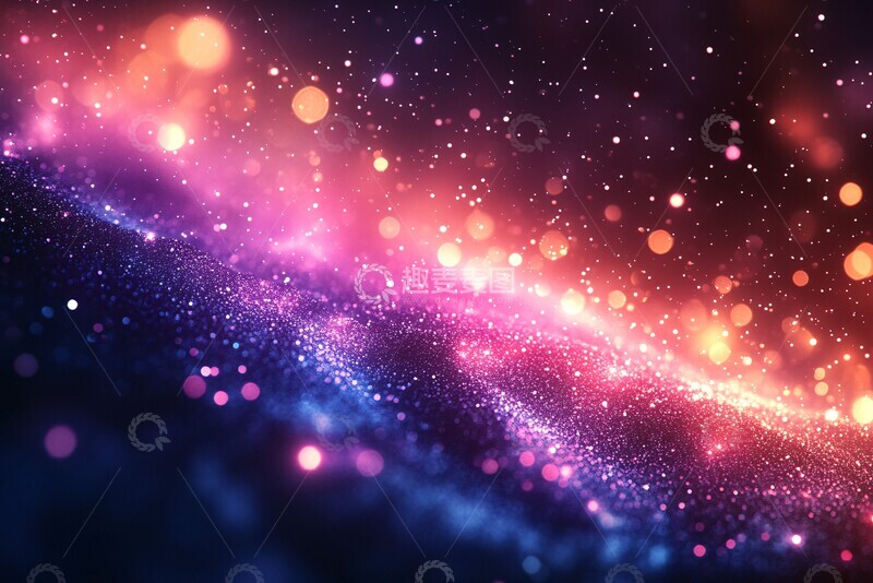 高清大图下载【趣麦麦图】深蓝紫粉渐变1