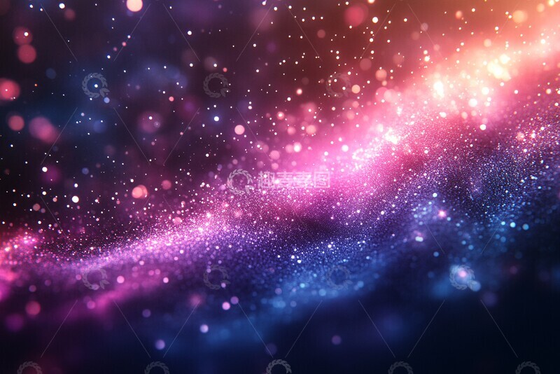 高清大图下载【趣麦麦图】深蓝紫粉渐变2