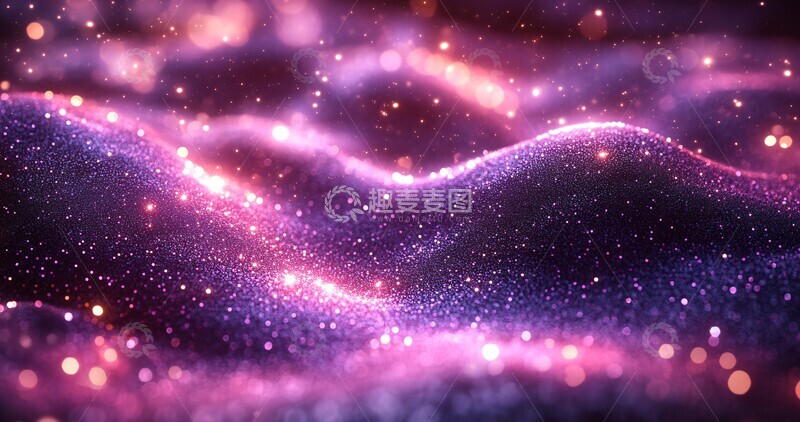 高清大图下载【趣麦麦图】紫色光点簇紫色光点圆形1
