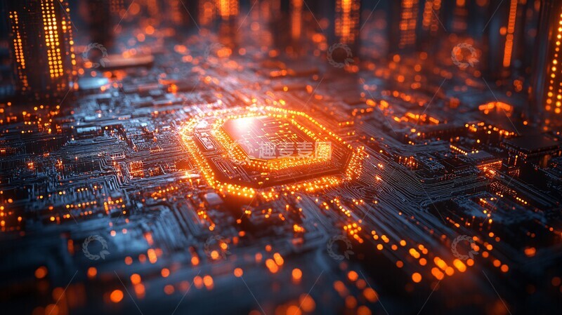 高清大图下载【趣麦麦图】智能城市网络连接1