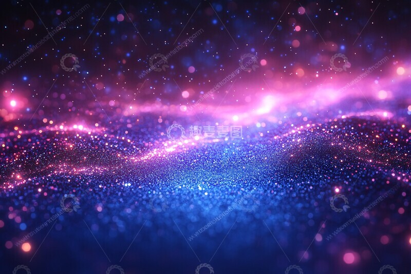 高清大图下载【趣麦麦图】深蓝紫粉渐变