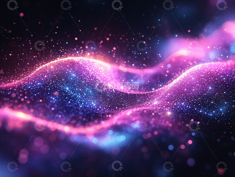 高清大图下载【趣麦麦图】-黑紫蓝光点波纹