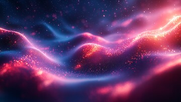 蓝粉数码交织背景1