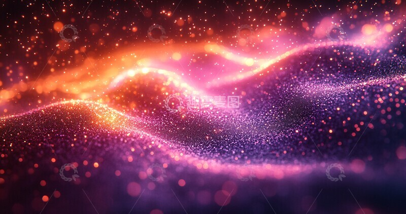 高清大图下载【趣麦麦图】紫色光点簇紫色光点圆形3