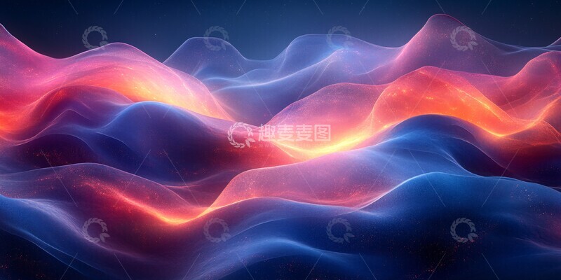 高清大图下载【趣麦麦图】流体光影背景