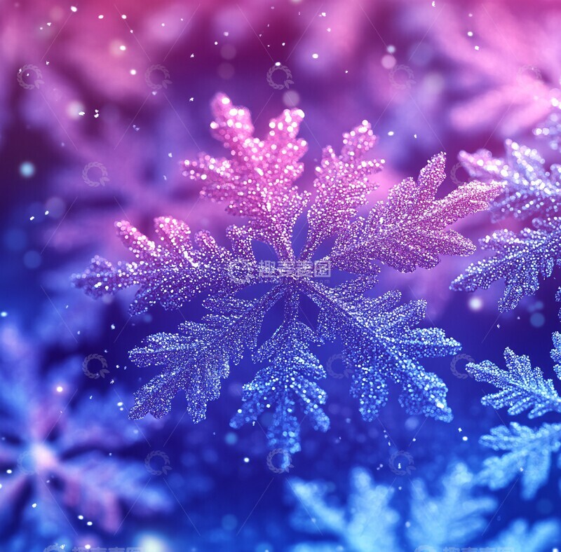 高清大图下载【趣麦麦图】雪景模糊背景