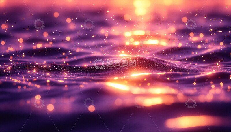高清大图下载【趣麦麦图】紫色星光波纹3