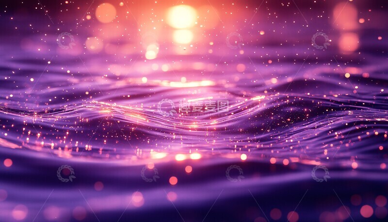 高清大图下载【趣麦麦图】紫色星光波纹2