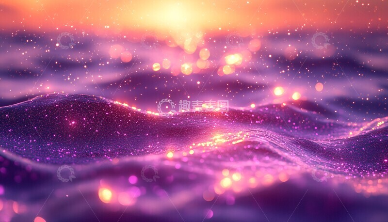 高清大图下载【趣麦麦图】紫色星光波纹1