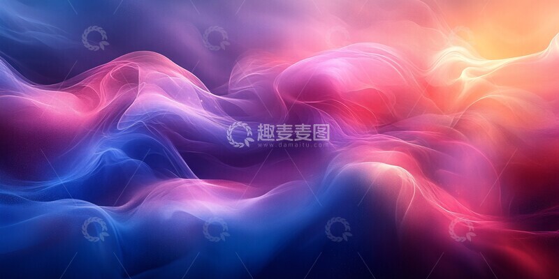 高清大图下载【趣麦麦图】流体光影背景1