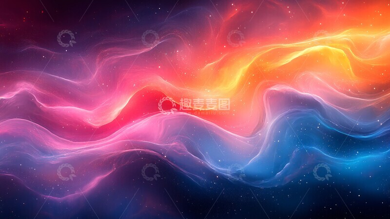 高清大图下载【趣麦麦图】-彩色渐变背景2