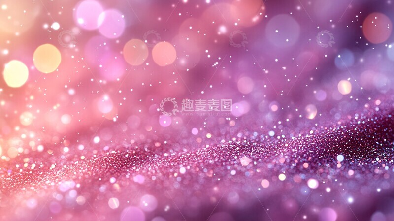 高清大图下载【趣麦麦图】粉色星光背景2