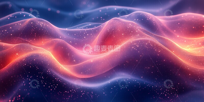 高清大图下载【趣麦麦图】流体光影背景2