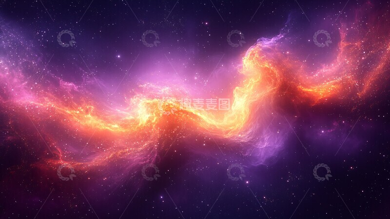 高清大图下载【趣麦麦图】紫色光流宇宙背景3