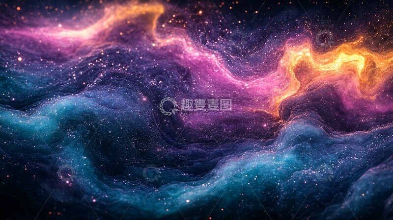 高清大图下载【趣麦麦图】深色流体纹理