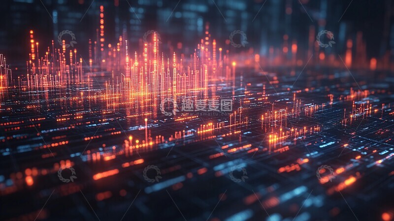 高清大图下载【趣麦麦图】商业增长股票图表