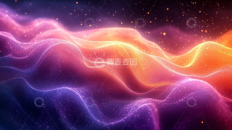 高清大图下载【趣麦麦图】紫色流光盛宴