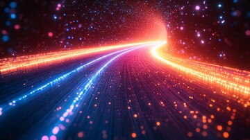 光纤线条科技背景