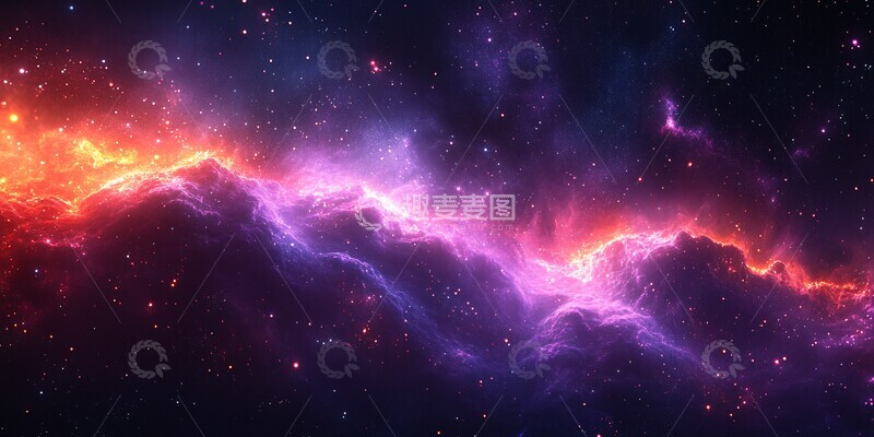 高清大图下载【趣麦麦图】紫色星空背景6