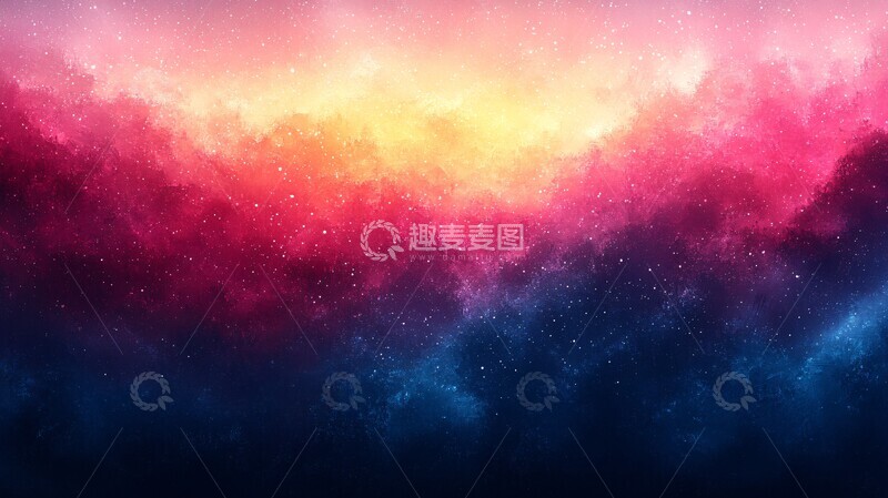 高清大图下载【趣麦麦图】数字星空渐进图1