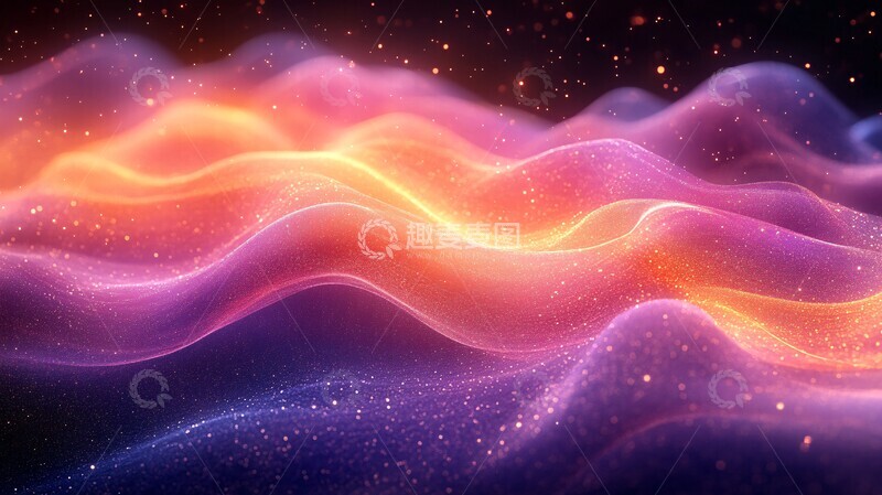 高清大图下载【趣麦麦图】紫色流光盛宴1