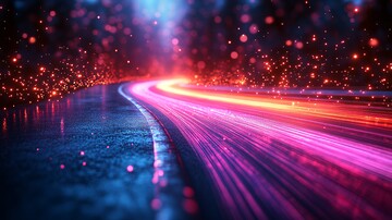 光纤线条科技背景3