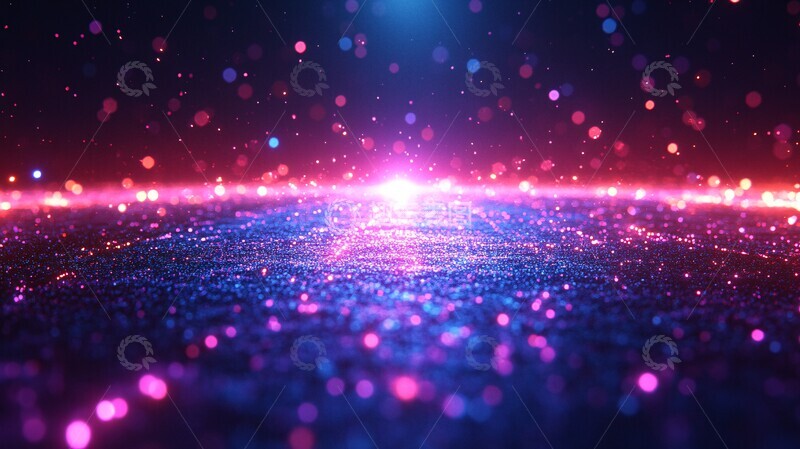 高清大图下载【趣麦麦图】蓝色紫色光影1