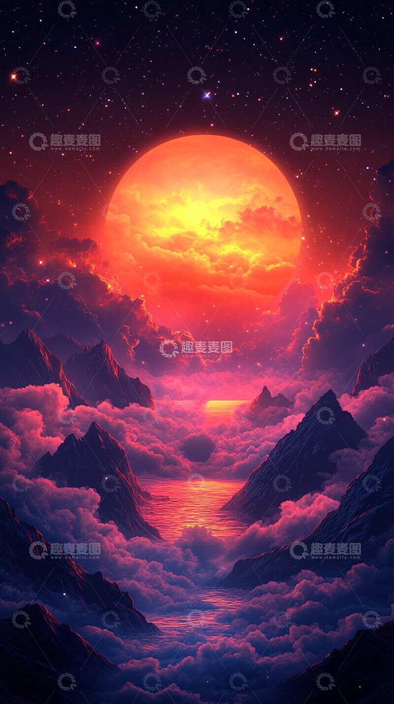 高清大图下载【趣麦麦图】星云紫雾星云紫雾宇宙