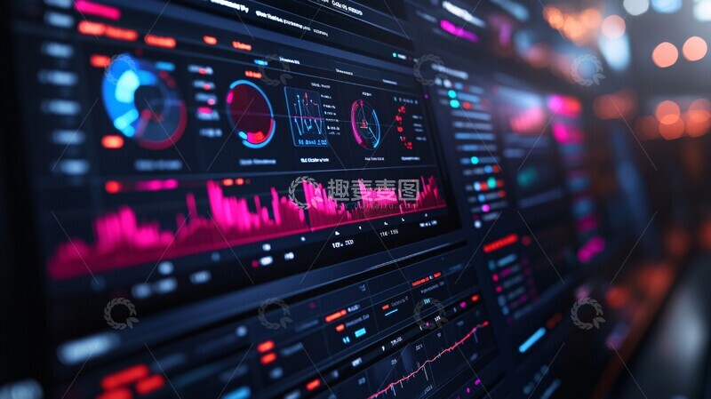 高清大图下载【趣麦麦图】蓝色仪表盘设计