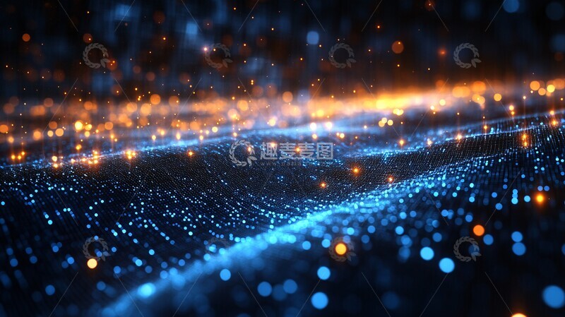 高清大图下载【趣麦麦图】蓝白金融图表