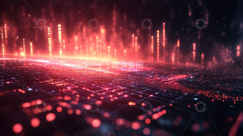 高清大图下载【趣麦麦图】金融交易图表背景