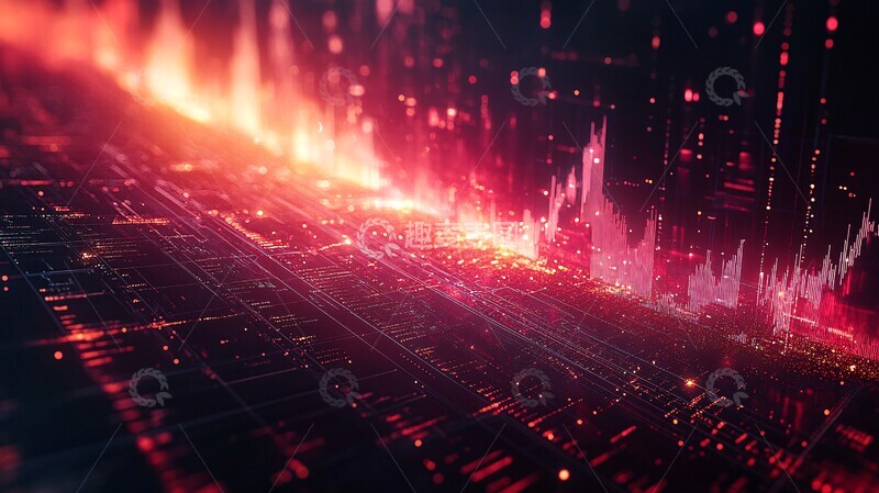 高清大图下载【趣麦麦图】金融交易图表背景2