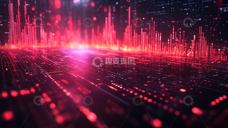 高清大图下载【趣麦麦图】金融交易图表背景1