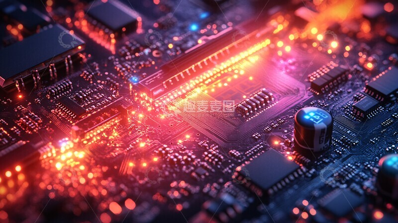 高清大图下载【趣麦麦图】金融接口板展示